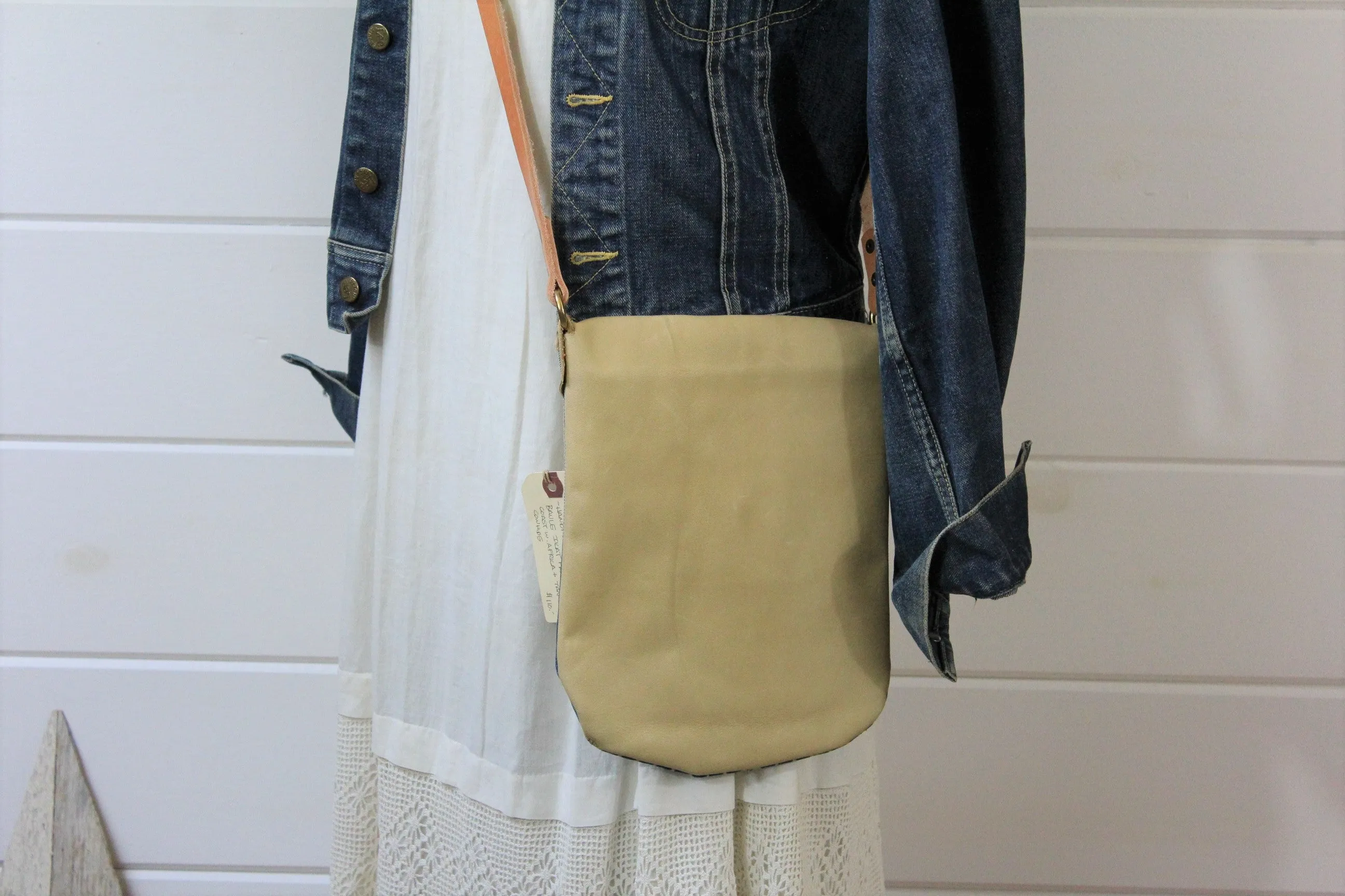 Indigo   Leather Crossbody Bag