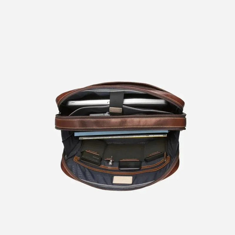 Jekyll & Hide Oxford Mocha 17" Laptop Briefcase