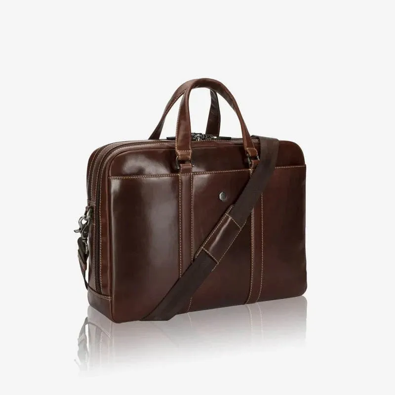 Jekyll & Hide Oxford Mocha 17" Laptop Briefcase