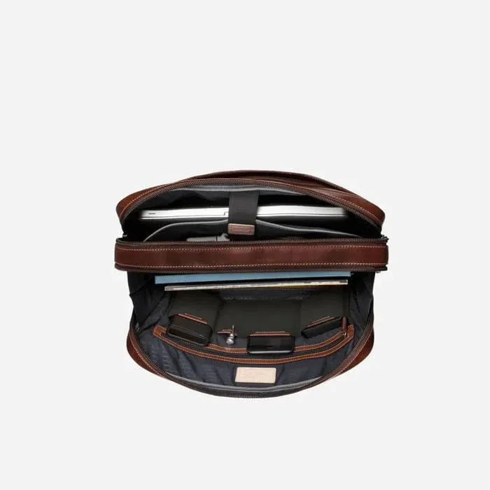 Jekyll & Hide Oxford Mocha 17" Laptop Briefcase