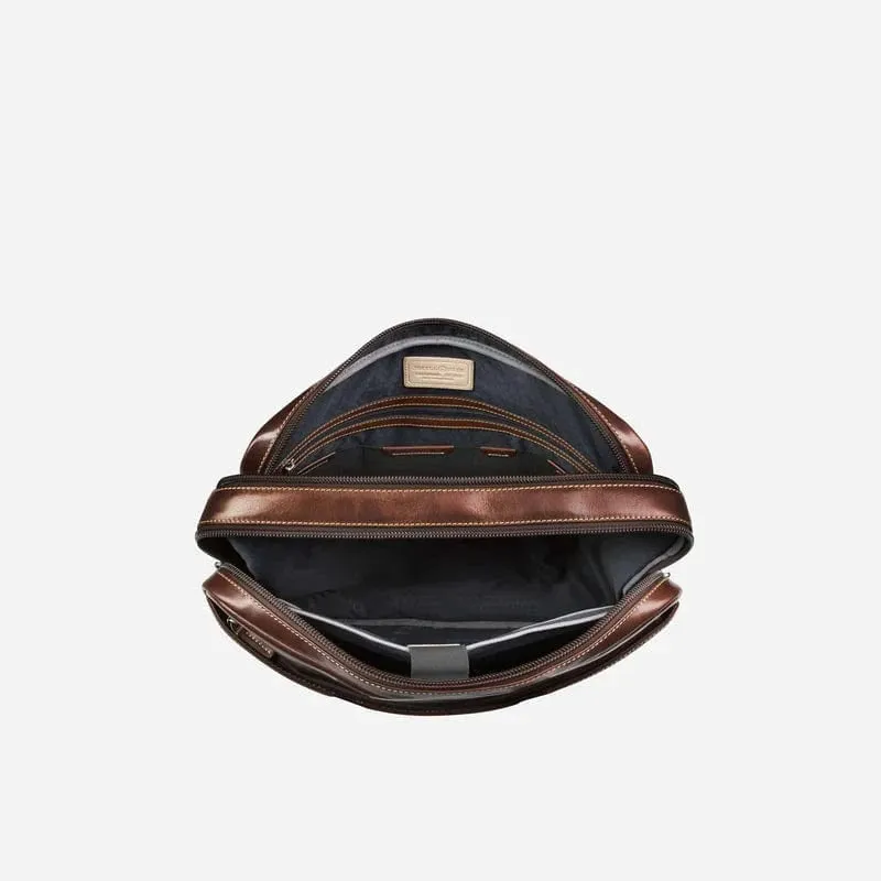 Jekyll & Hide Oxford Mocha 17" Laptop Briefcase