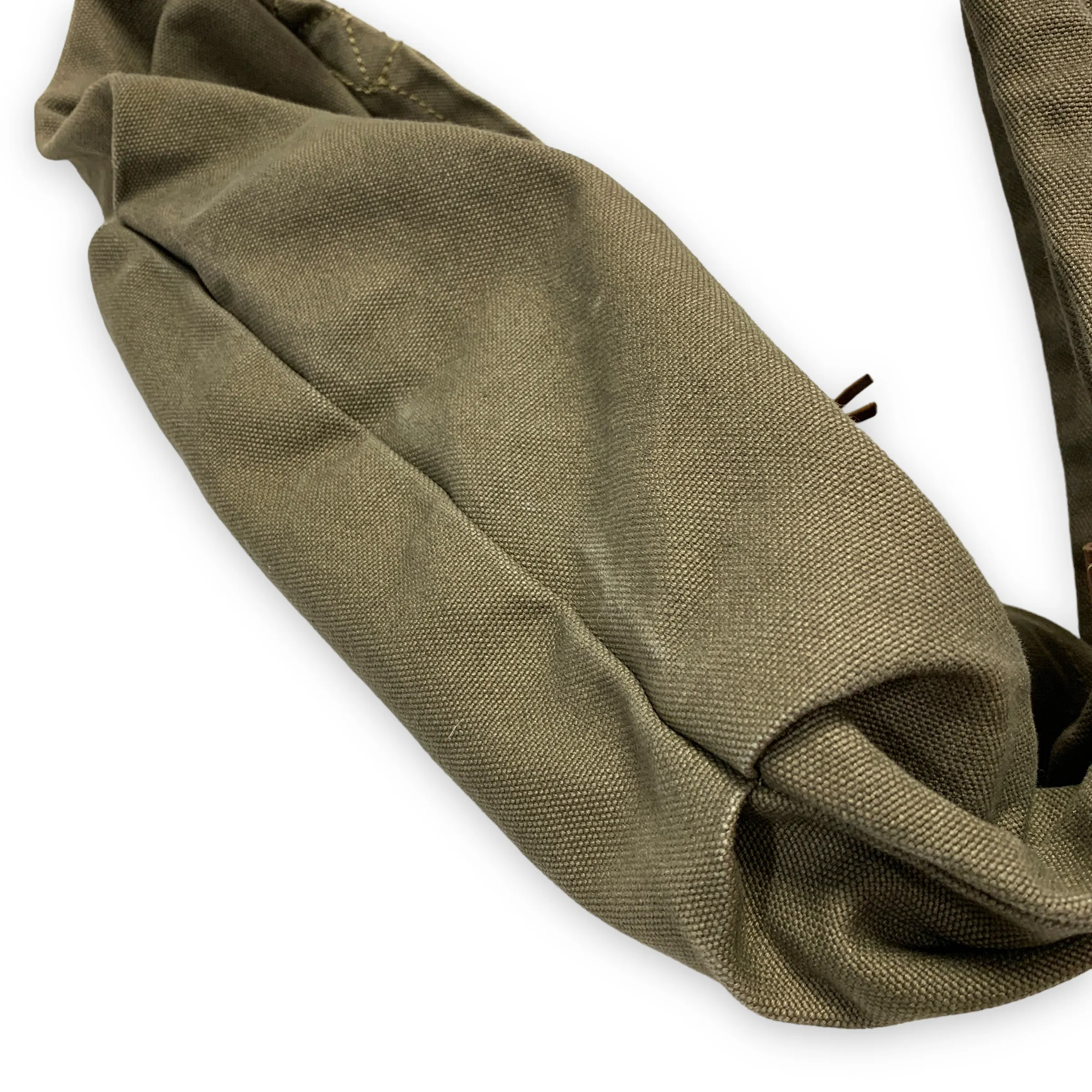 Kapital #6 Cotton Canvas Little Snufkin Bag Olive