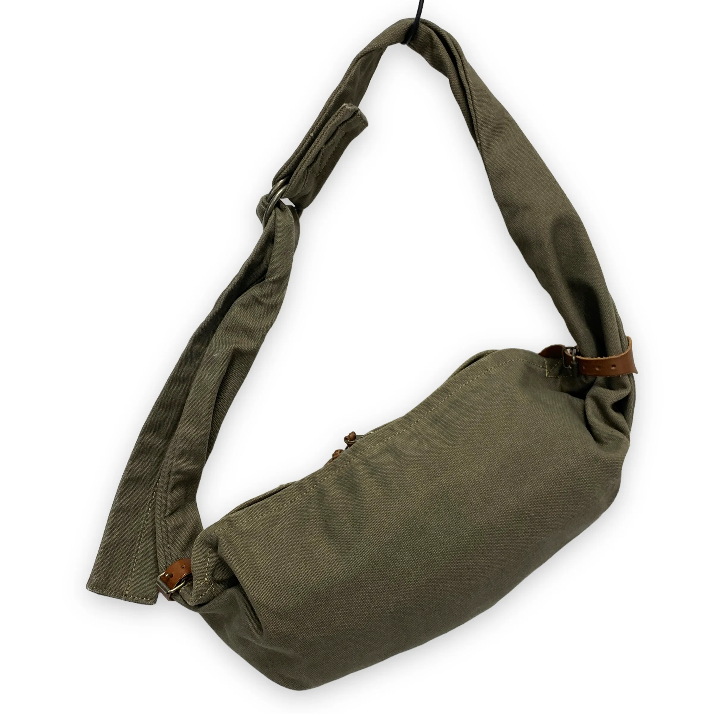 Kapital #6 Cotton Canvas Little Snufkin Bag Olive