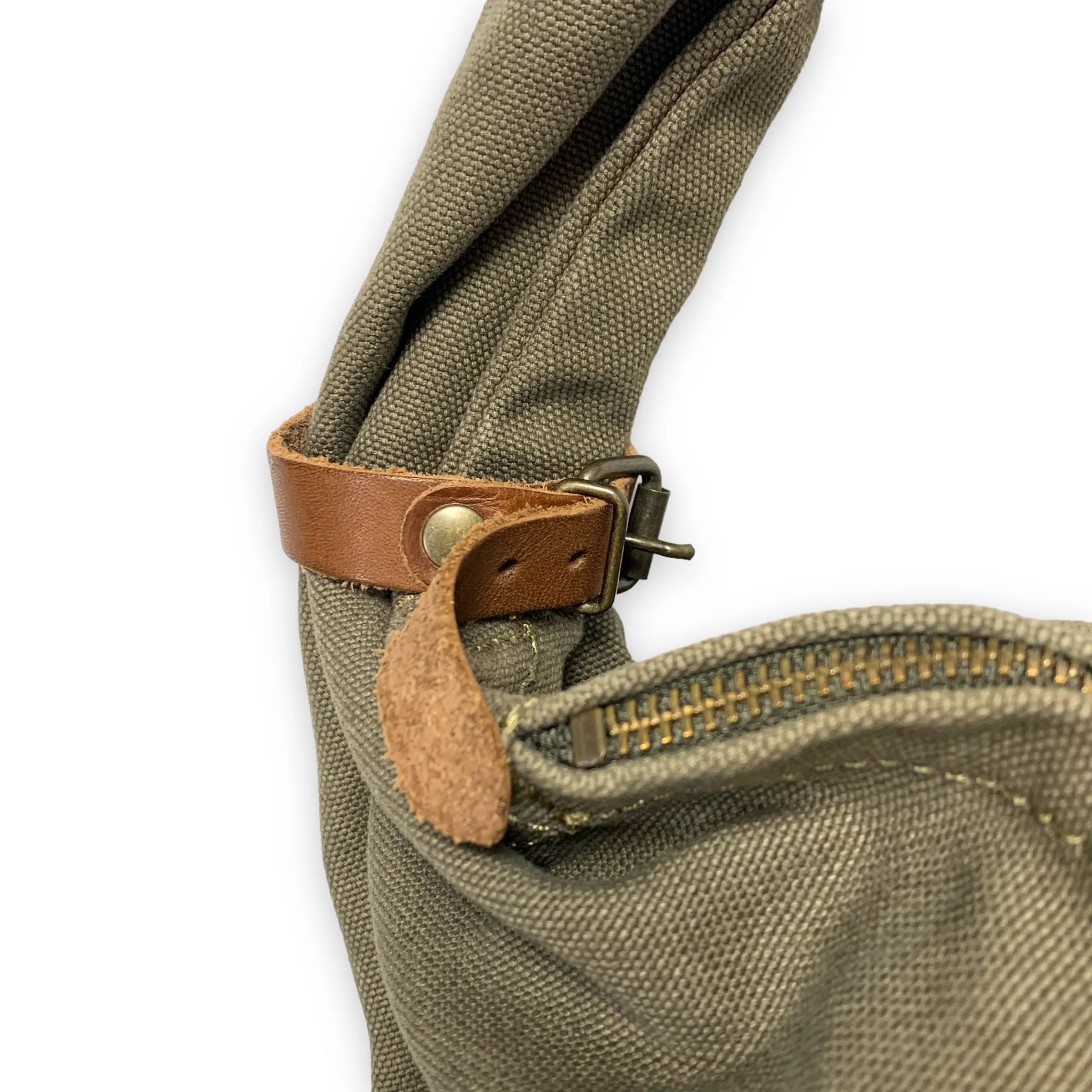 Kapital #6 Cotton Canvas Little Snufkin Bag Olive