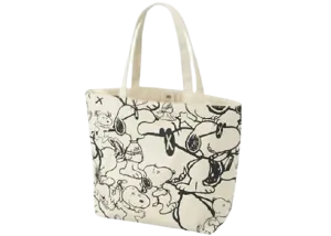 KAWS x Uniqlo x Peanuts "Snoopy Pattern" Tote Bag Beige