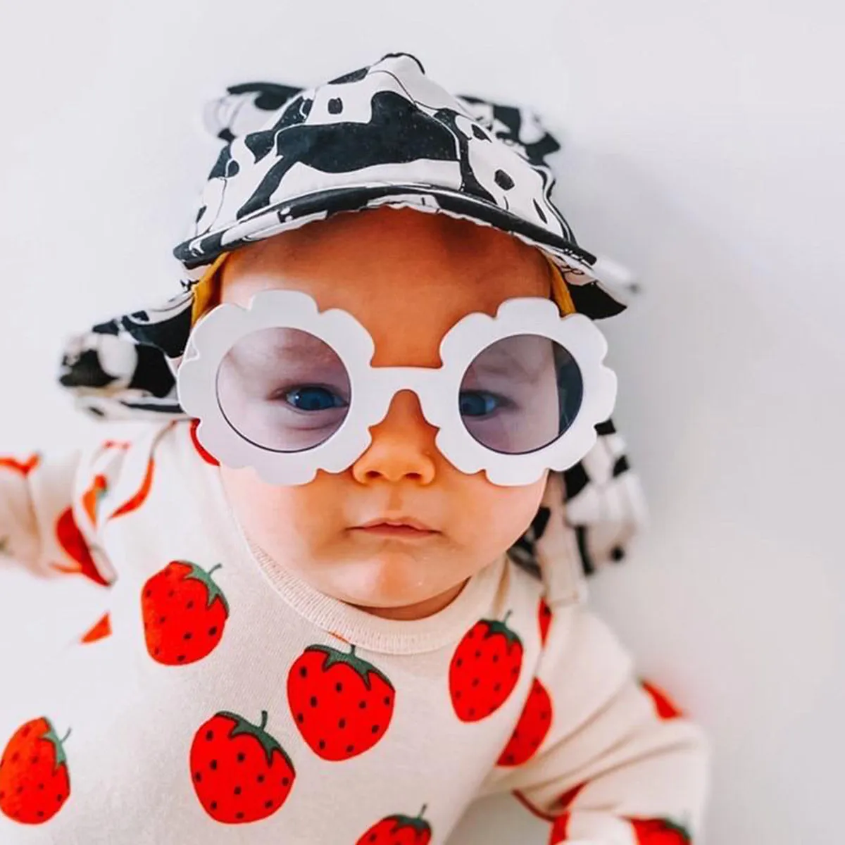 Kids Cub hat with neck flap: Panda Pop