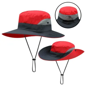 Ladies Ponytail Summer Wide Brim UV Protection Hat