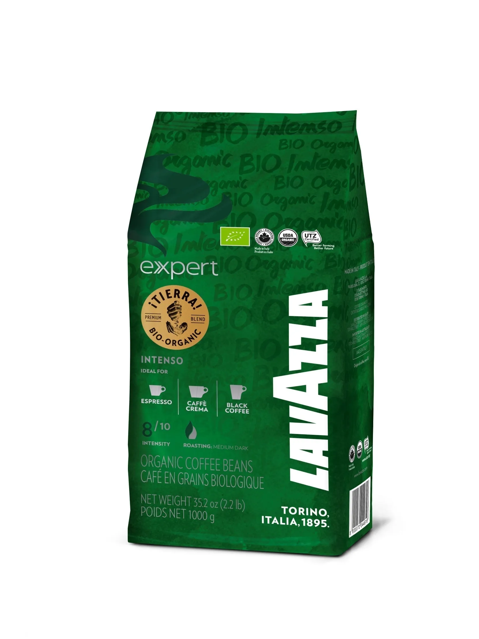Lavazza Tierra Bio for Planet Espresso Intenso 6Kg Coffee Beans