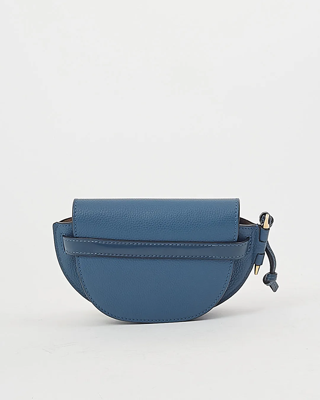 Loewe Blue Leather Mini Gate Crossbody Bag
