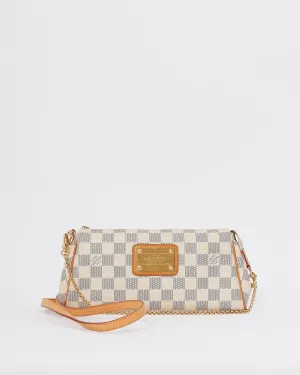 Louis Vuitton Damier Azur Canvas Eva Clutch Crossbody Bag