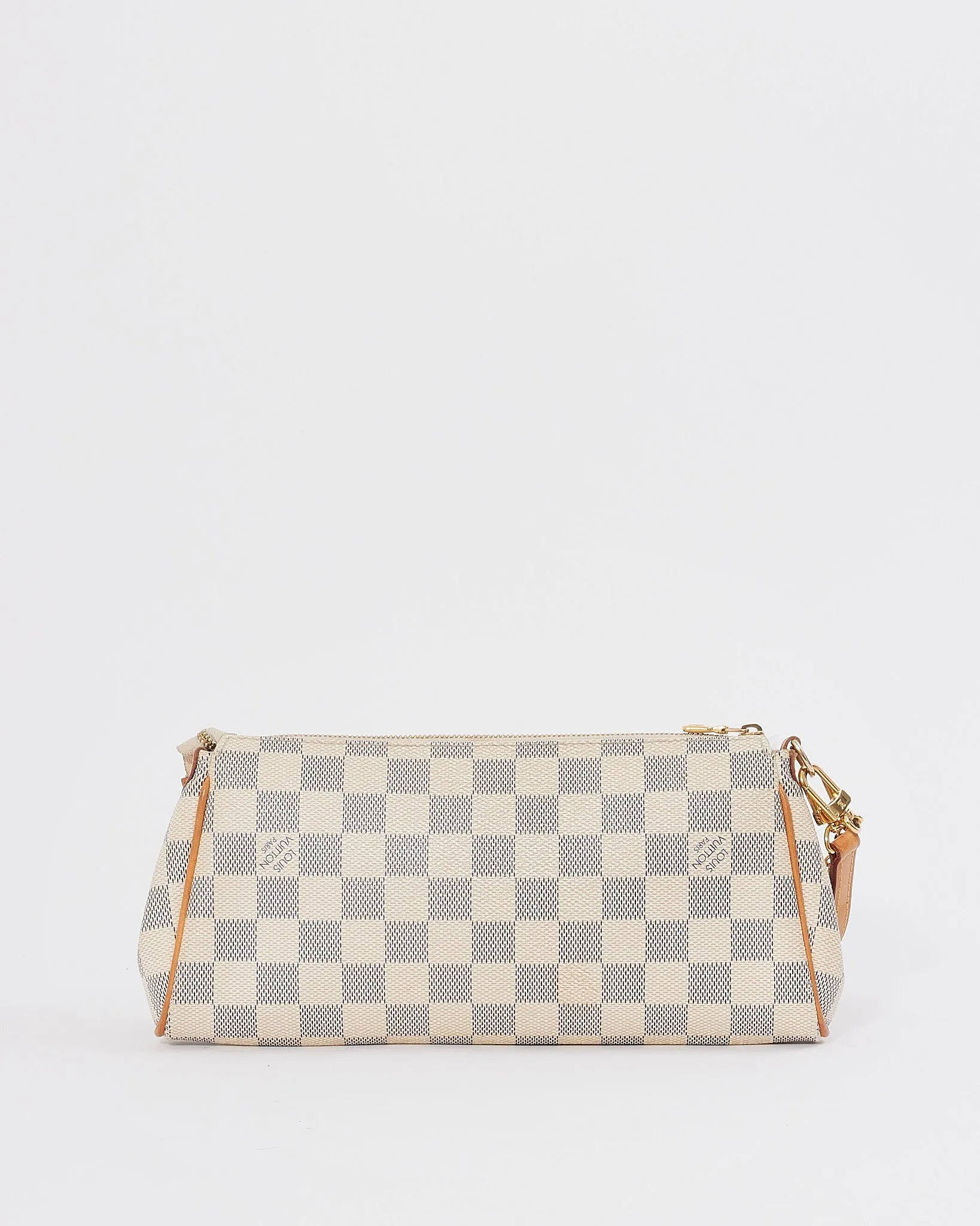 Louis Vuitton Damier Azur Canvas Eva Clutch Crossbody Bag