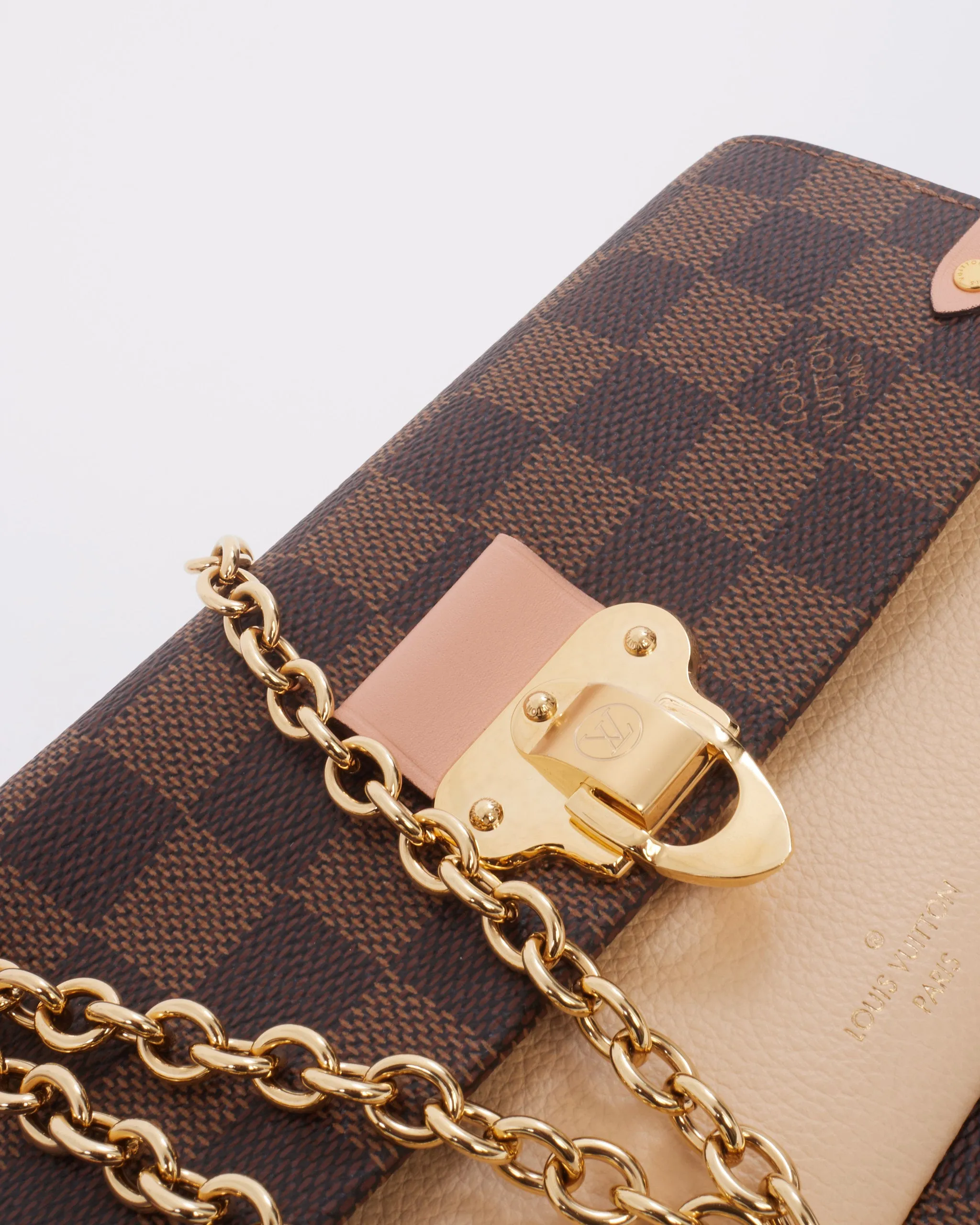 Louis Vuitton Damier Ebene Vavin Chain Wallet