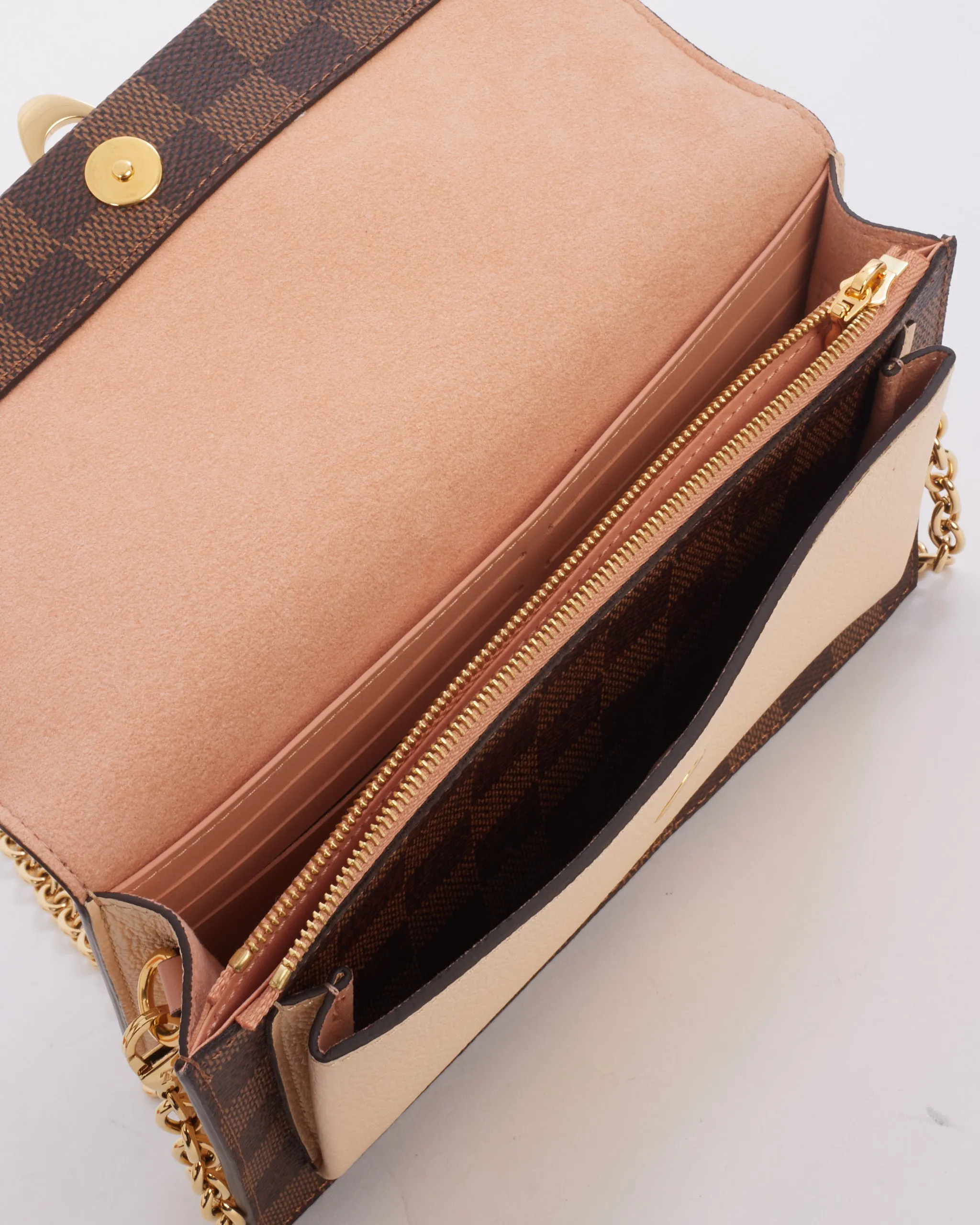 Louis Vuitton Damier Ebene Vavin Chain Wallet