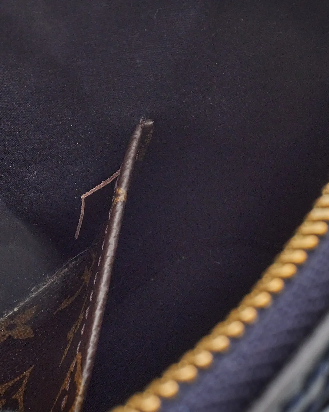 Louis Vuitton Dark Blue Vernis Lisse & Monogram Leather Alma BB Bag