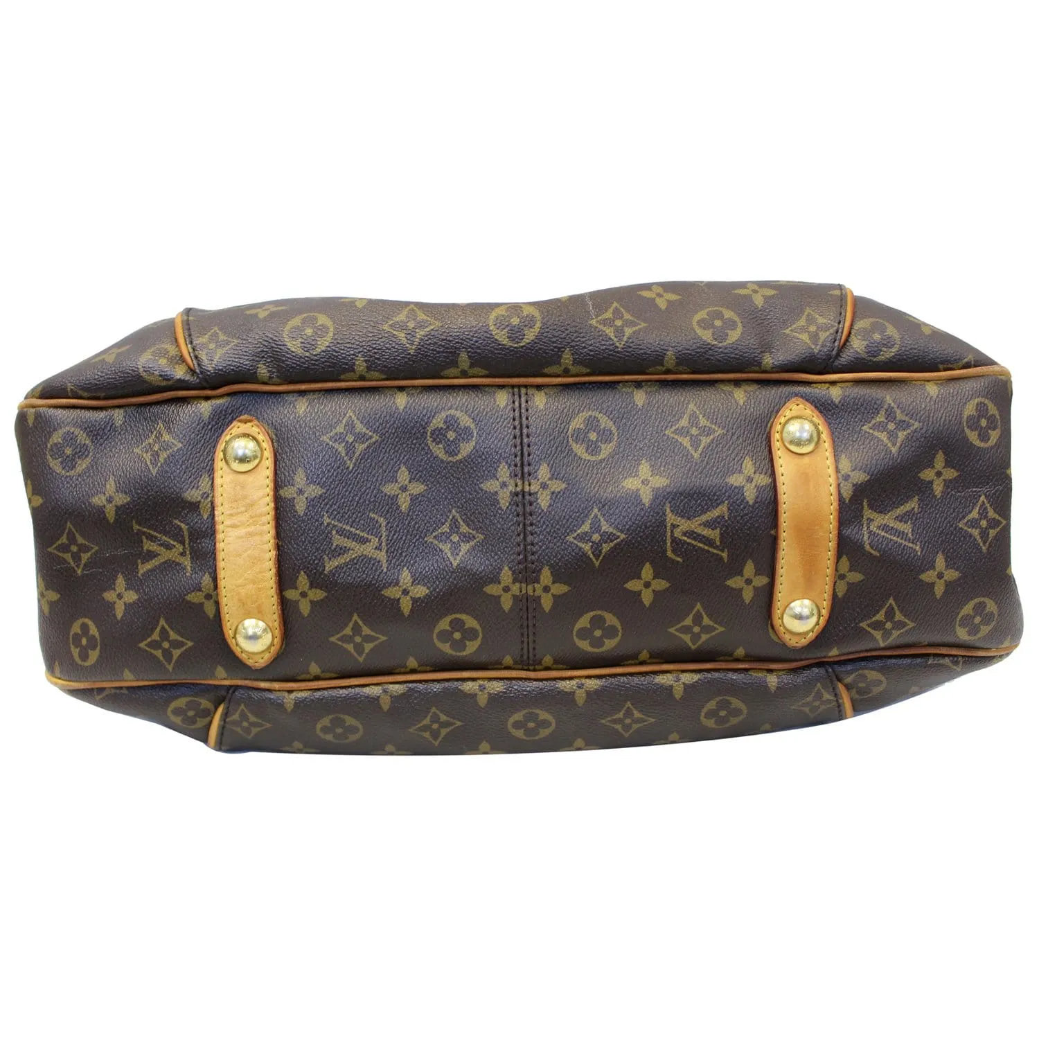 LOUIS VUITTON Galliera GM Monogram Canvas Shoulder Tote Bag Brown