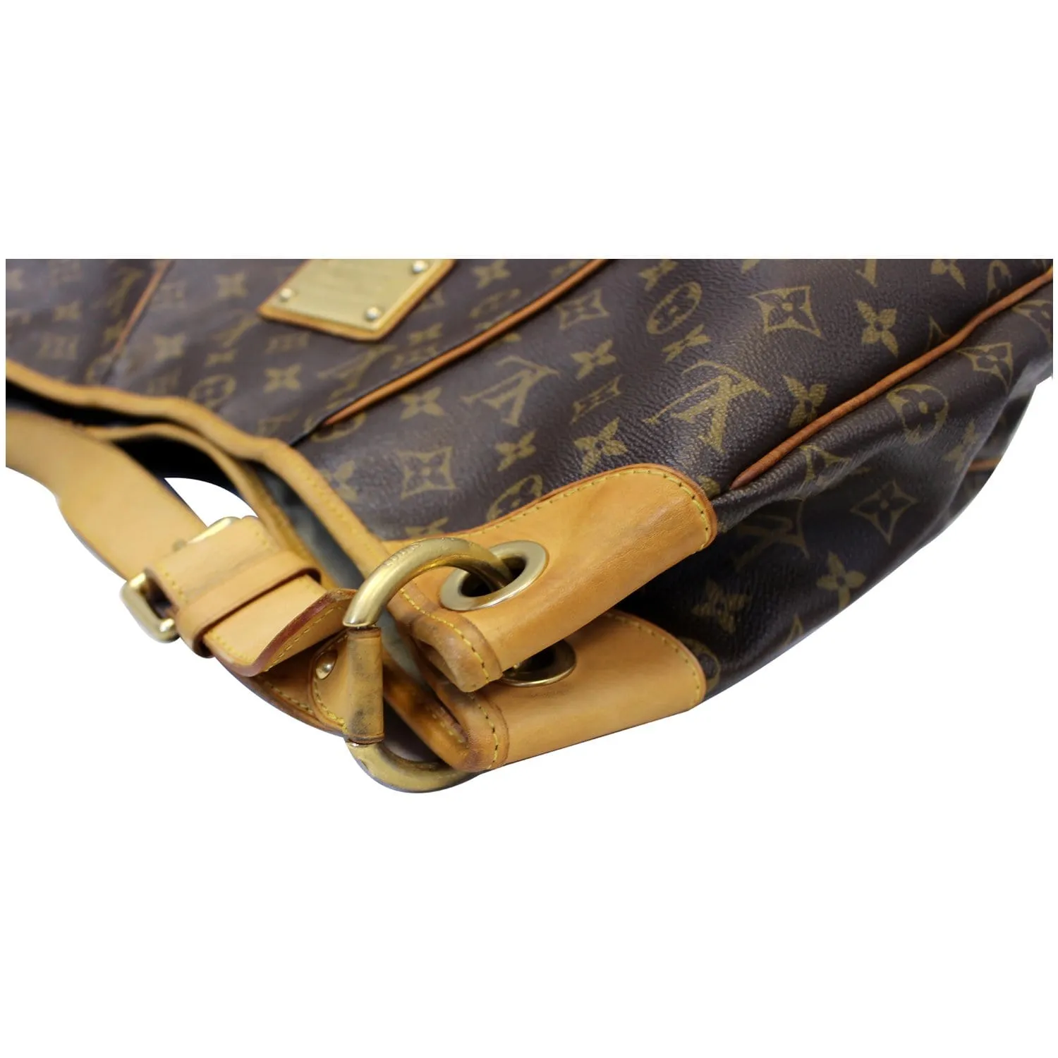 LOUIS VUITTON Galliera GM Monogram Canvas Shoulder Tote Bag Brown