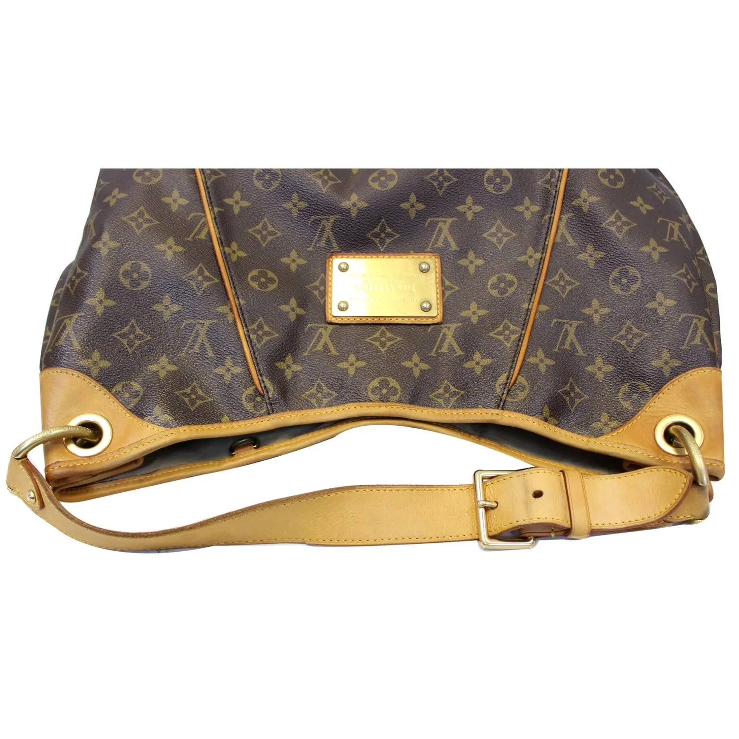 LOUIS VUITTON Galliera GM Monogram Canvas Shoulder Tote Bag Brown