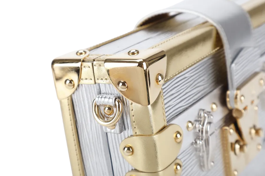 LOUIS VUITTON M50018 EPI PETITE MALLE CROSSBODY BAG GOLD HARDWARE WITH STRAPS AND DUST COVER