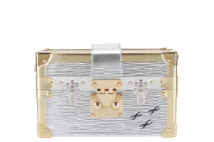 LOUIS VUITTON M50018 EPI PETITE MALLE CROSSBODY BAG GOLD HARDWARE WITH STRAPS AND DUST COVER