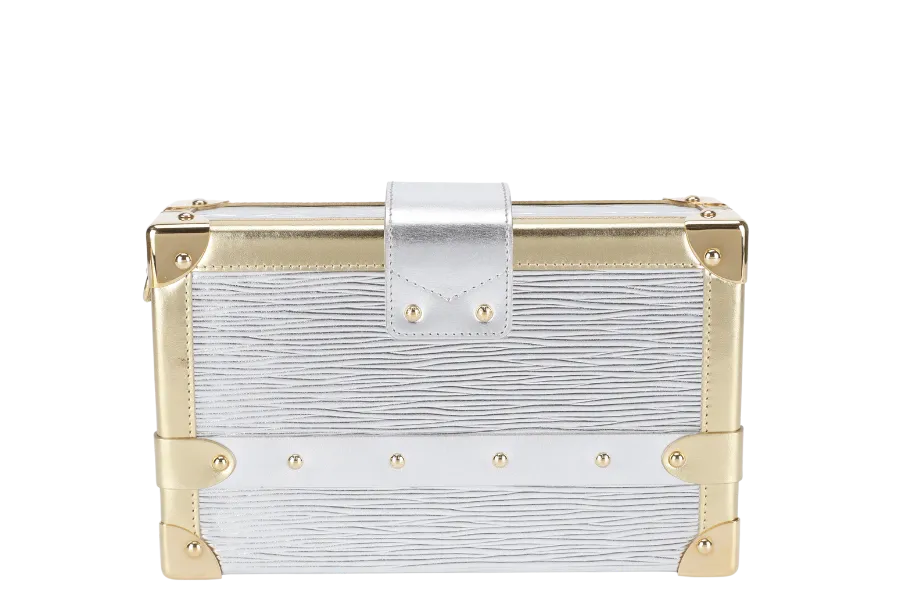 LOUIS VUITTON M50018 EPI PETITE MALLE CROSSBODY BAG GOLD HARDWARE WITH STRAPS AND DUST COVER