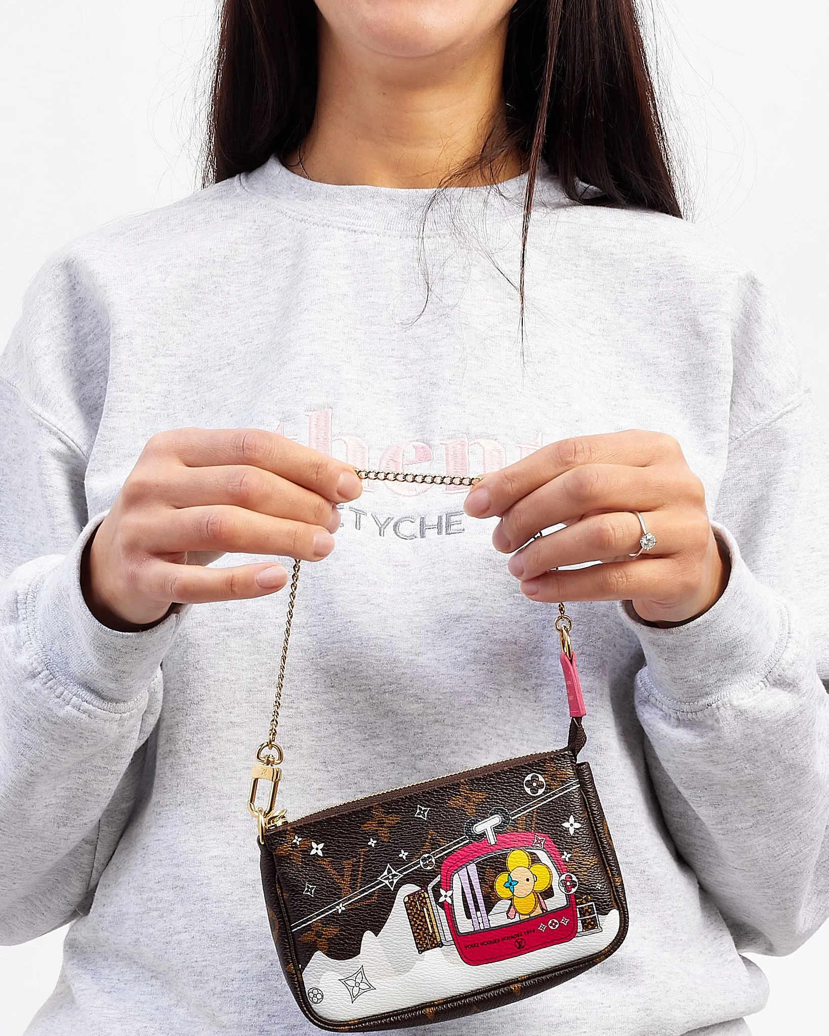 Louis Vuitton Monogram Canvas Flower Ski Mini Pochette Accessoires