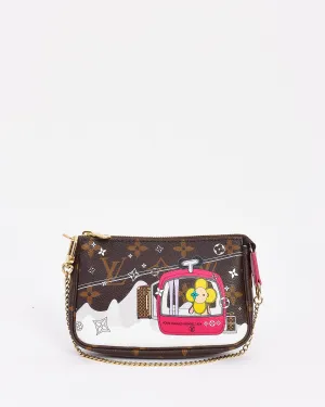 Louis Vuitton Monogram Canvas Flower Ski Mini Pochette Accessoires