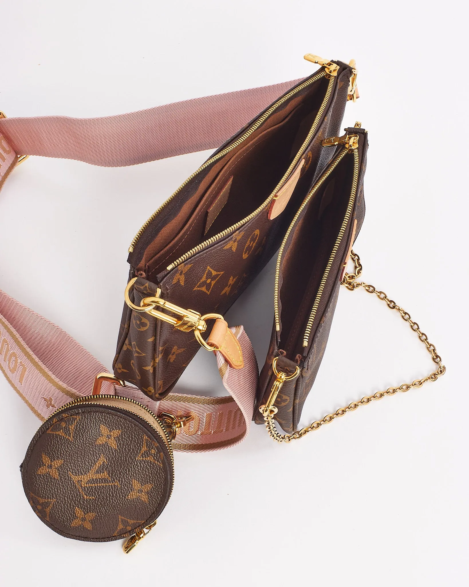 Louis Vuitton Monogram Canvas Pink Multi Pochette Accessoires