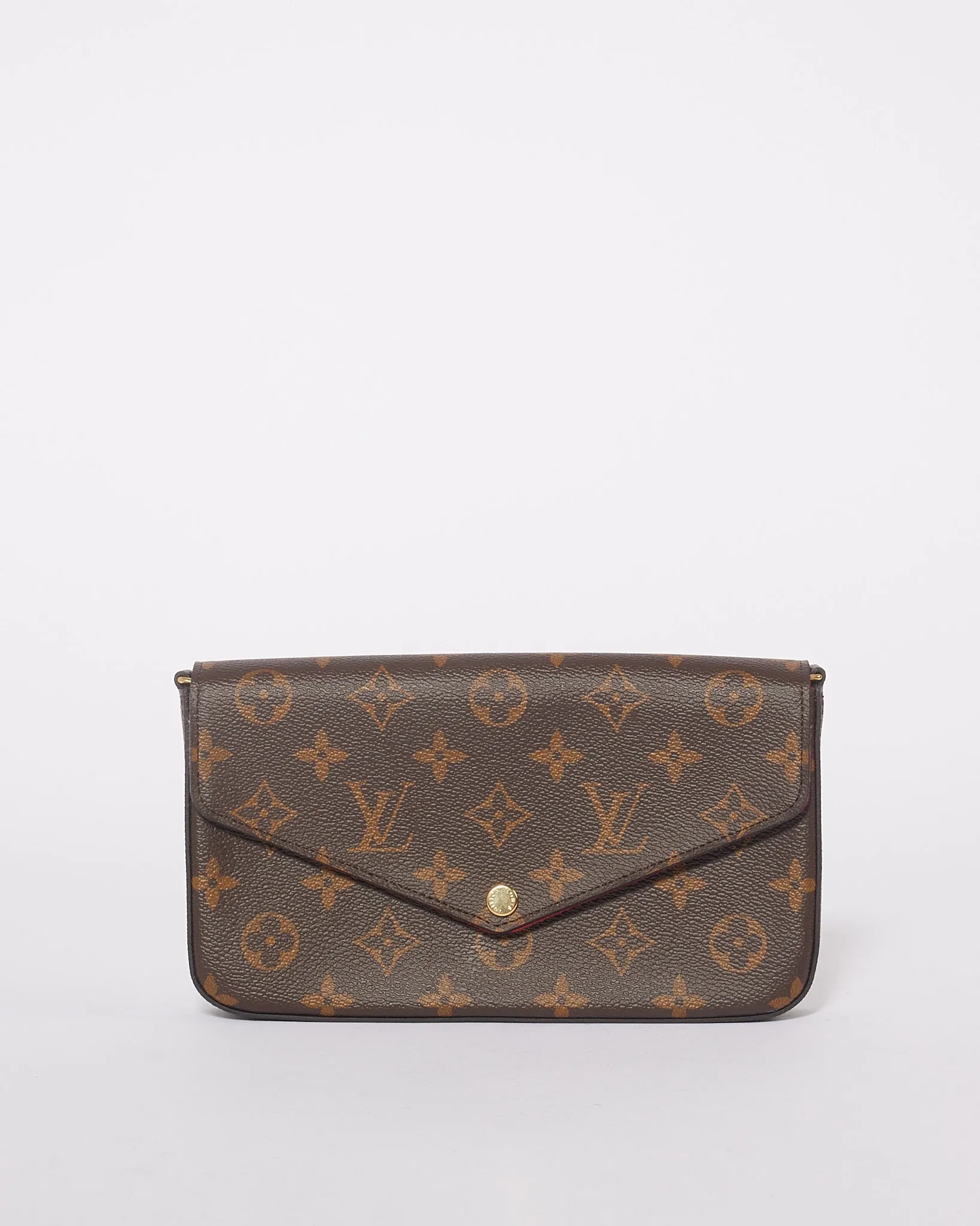Louis Vuitton Monogram Canvas Pochette Felicie Chain Crossbody Bag