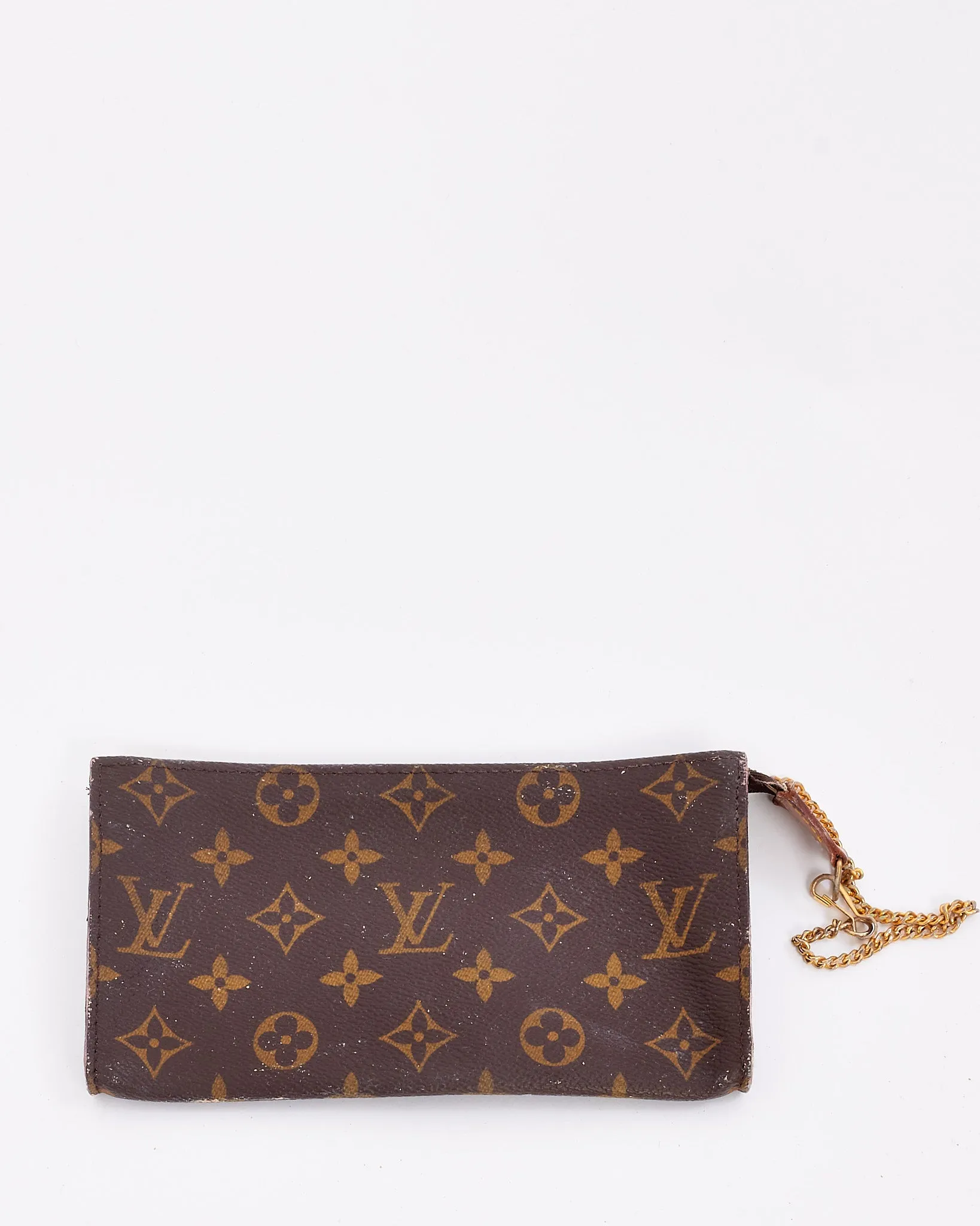 Louis Vuitton Monogram Canvas Zip Pouch with Chain
