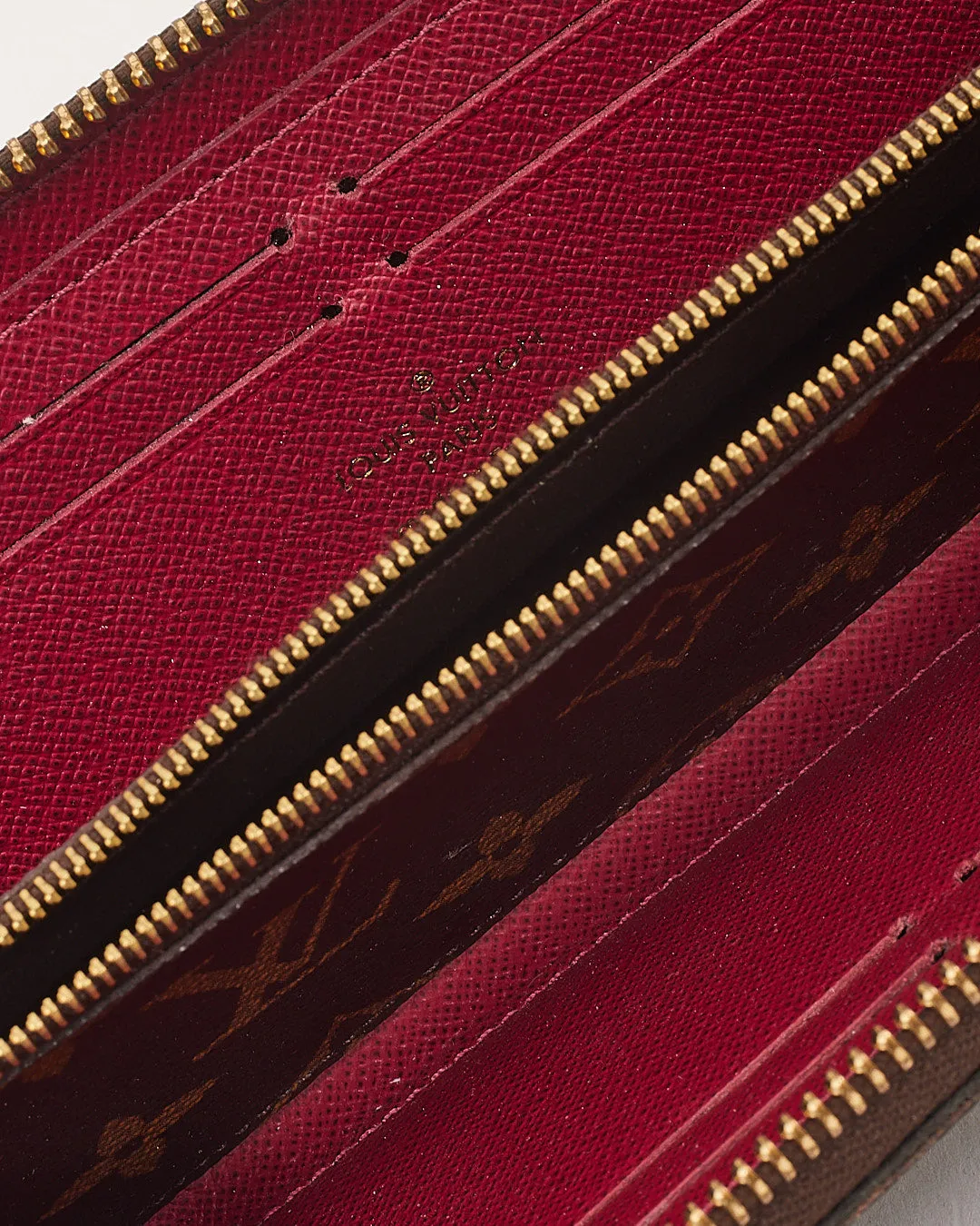 Louis Vuitton Monogram Canvas Zippy Clemence Wallet