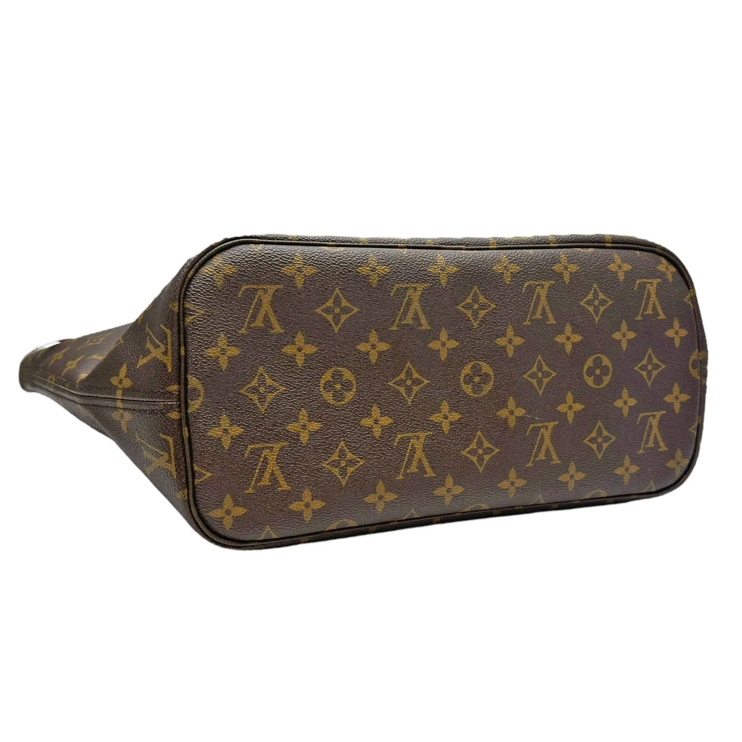 LOUIS VUITTON Monogram Neverfull Coated Canvas Tote - Brown