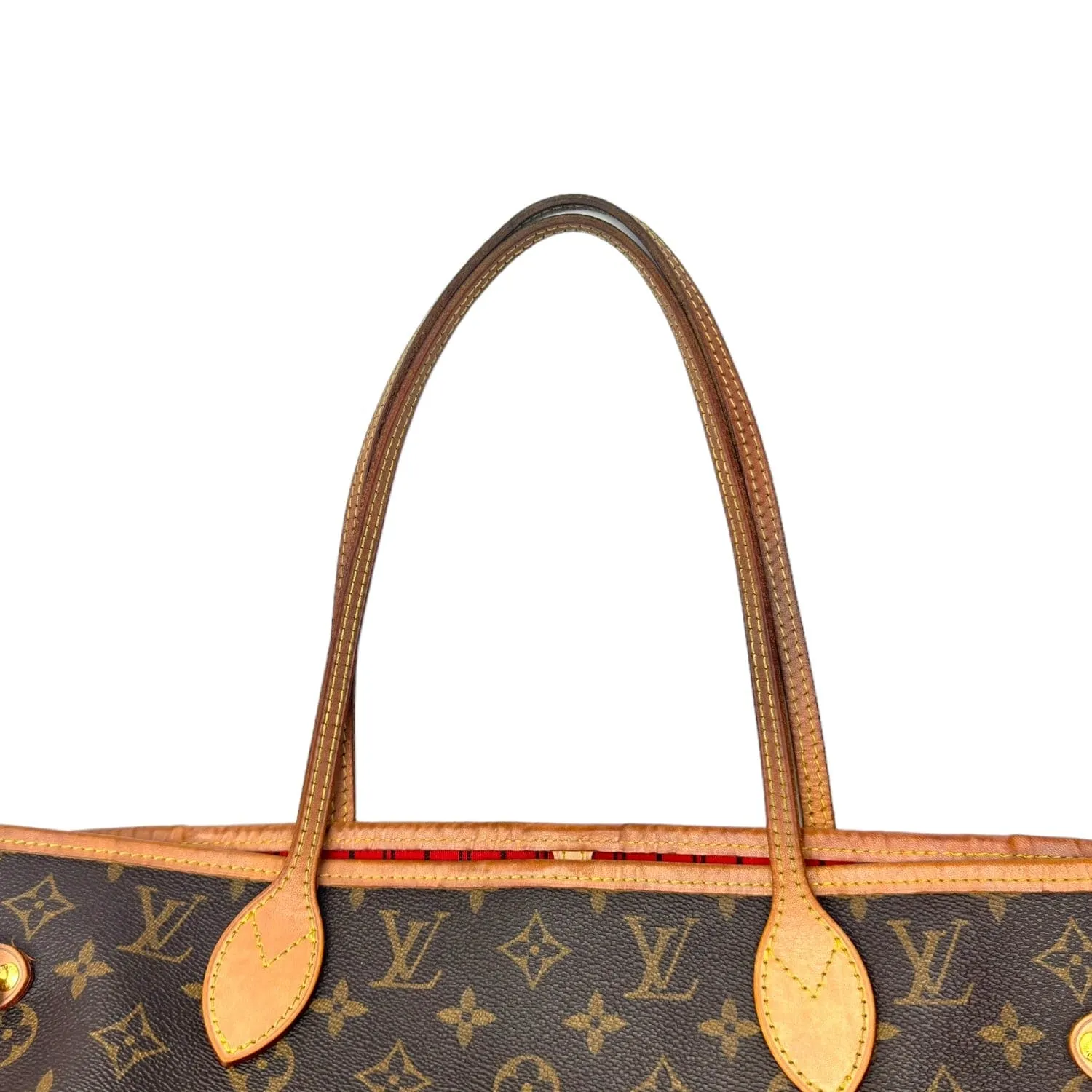 LOUIS VUITTON Monogram Neverfull Coated Canvas Tote - Brown