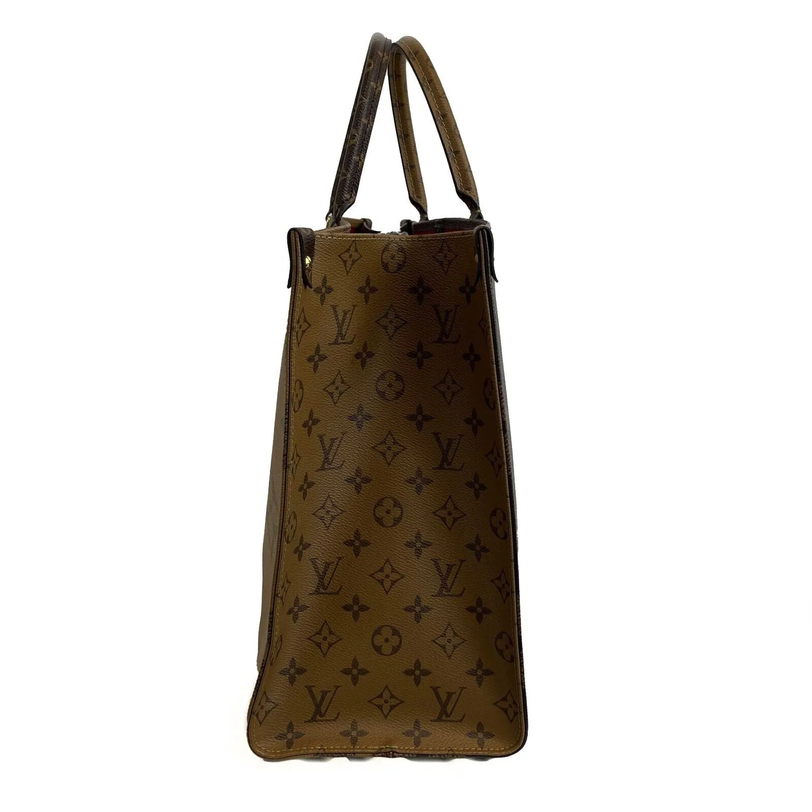 Louis Vuitton - On The Go GM - Brown Monogram Top Handle Tote w/ Shoulder Strap