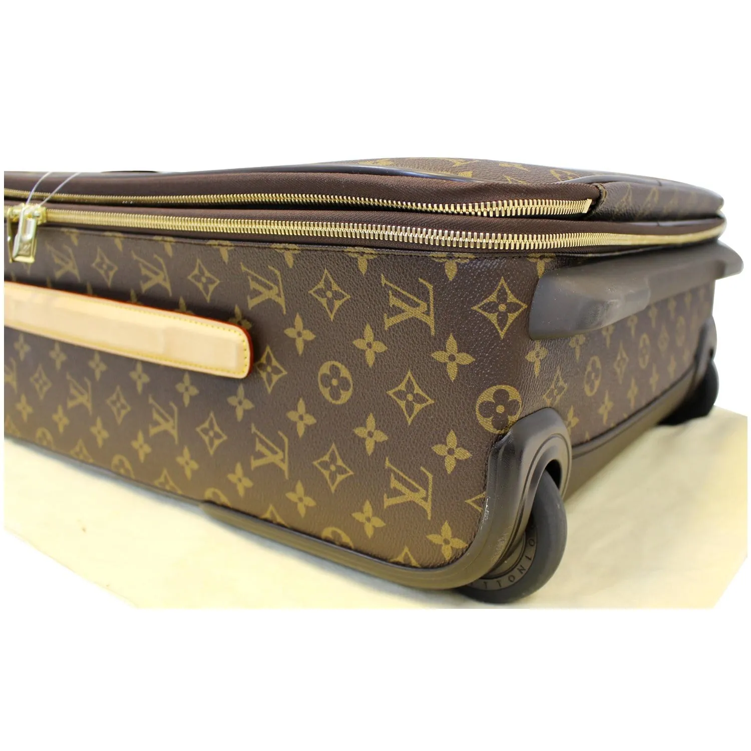 LOUIS VUITTON Pegase Legere 55 Monogram Canvas Business Suitcase Travel Bag Brown