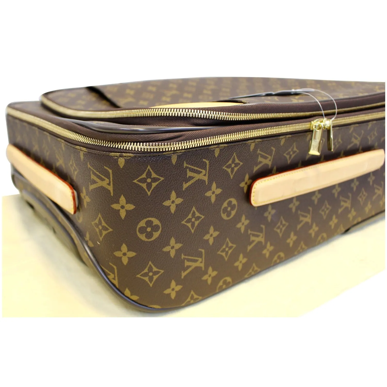 LOUIS VUITTON Pegase Legere 55 Monogram Canvas Business Suitcase Travel Bag Brown