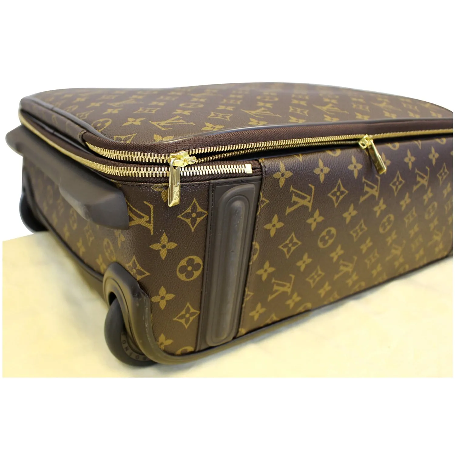 LOUIS VUITTON Pegase Legere 55 Monogram Canvas Business Suitcase Travel Bag Brown