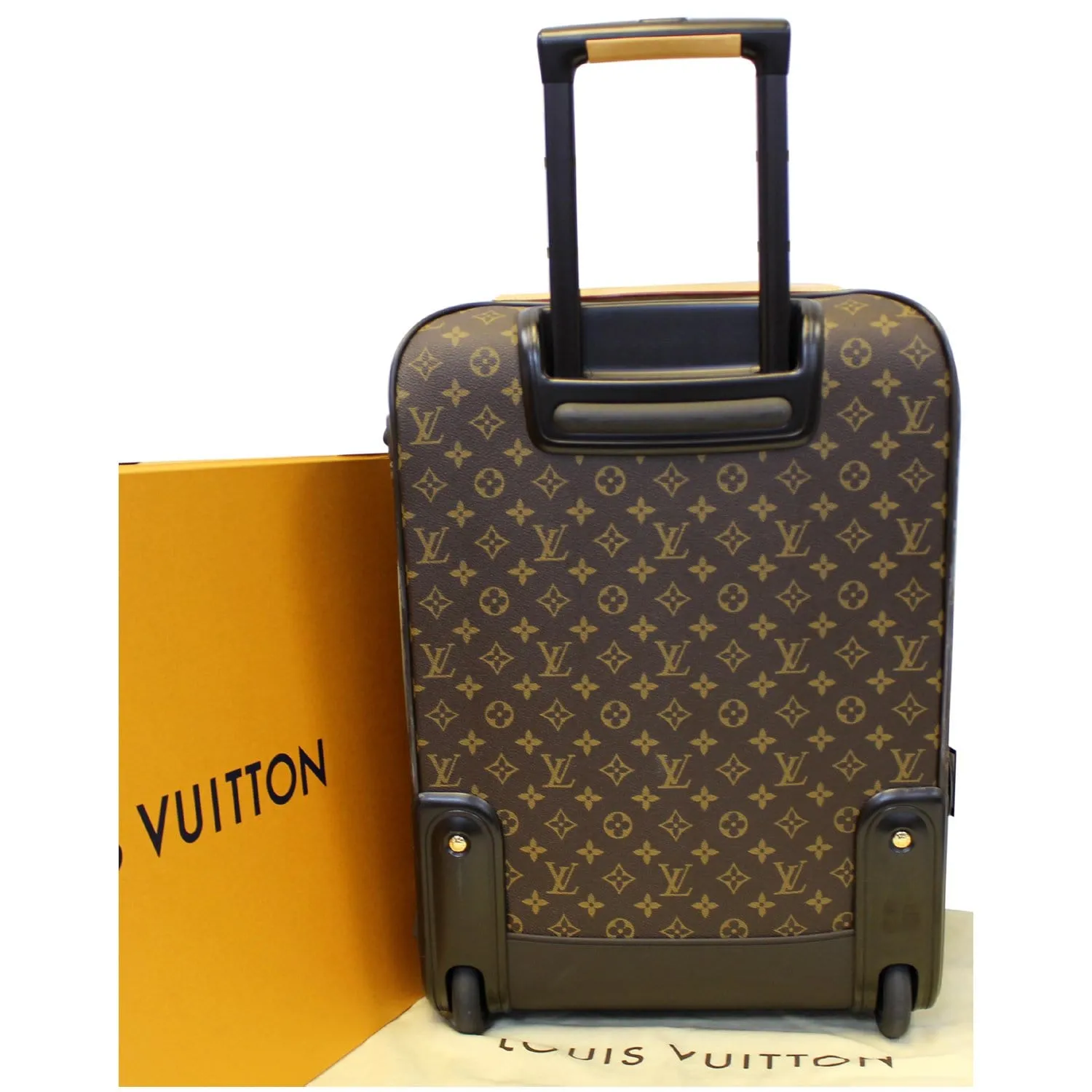 LOUIS VUITTON Pegase Legere 55 Monogram Canvas Business Suitcase Travel Bag Brown