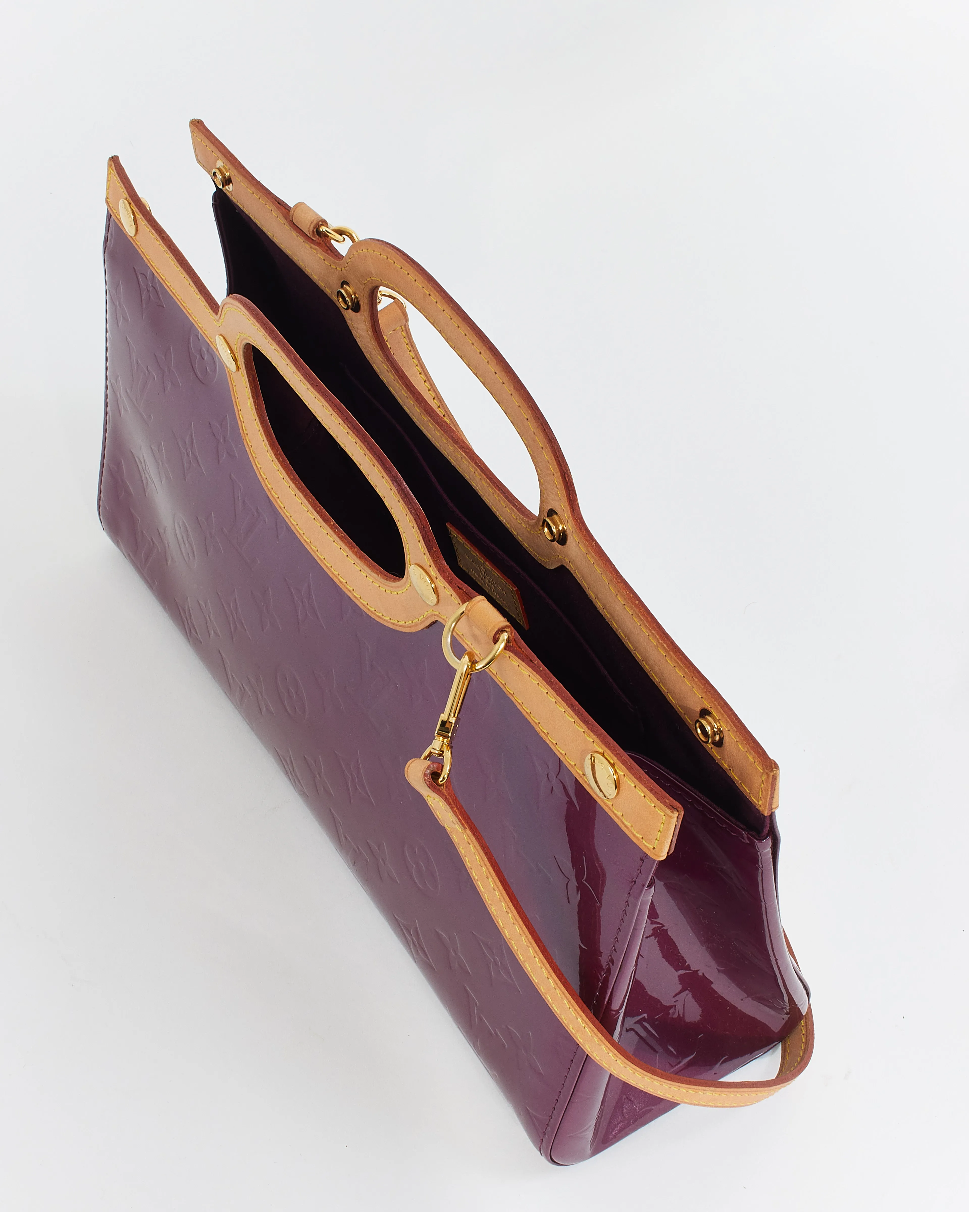 Louis Vuitton Purple Vernis Roxbury Drive Two-Way Bag