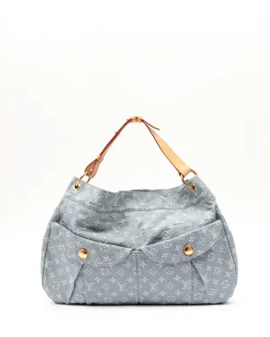 Louis Vuitton Sky Blue Denim Monogram Daily GM Shoulder Bag