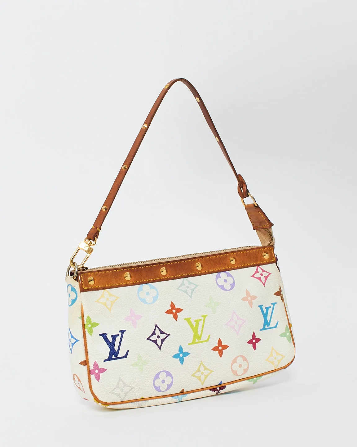 Louis Vuitton White Monogram Multi Murakami Pochette Accessoires