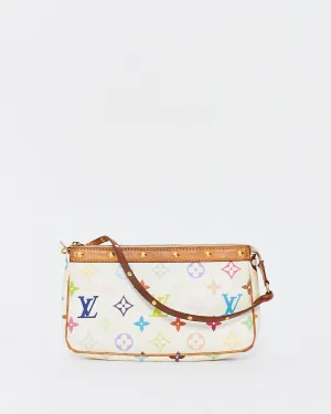 Louis Vuitton White Monogram Multi Murakami Pochette Accessoires
