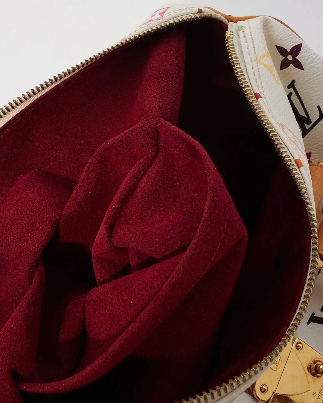 Louis Vuitton White/ Multi Monogram Speedy 30