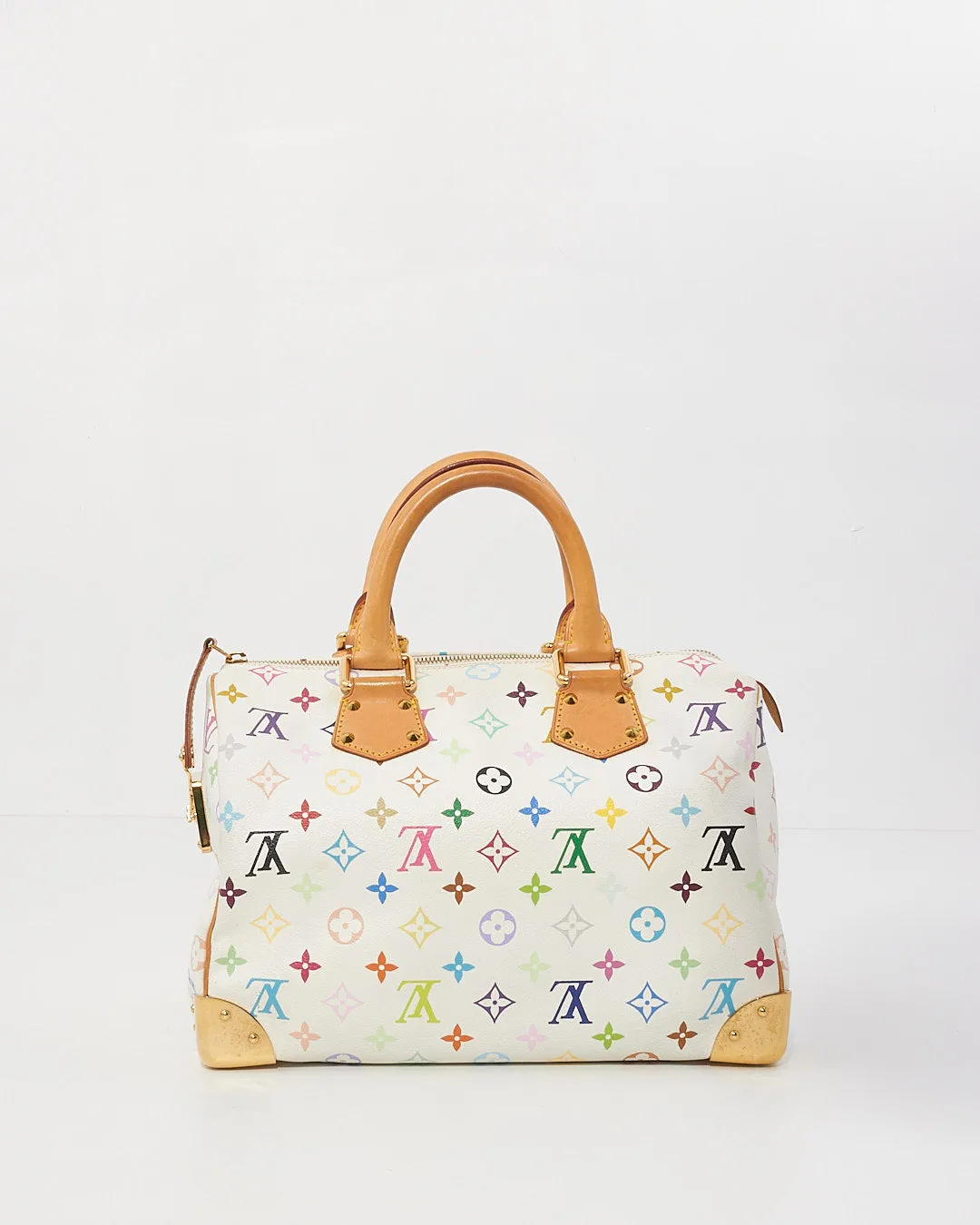 Louis Vuitton White/ Multi Monogram Speedy 30