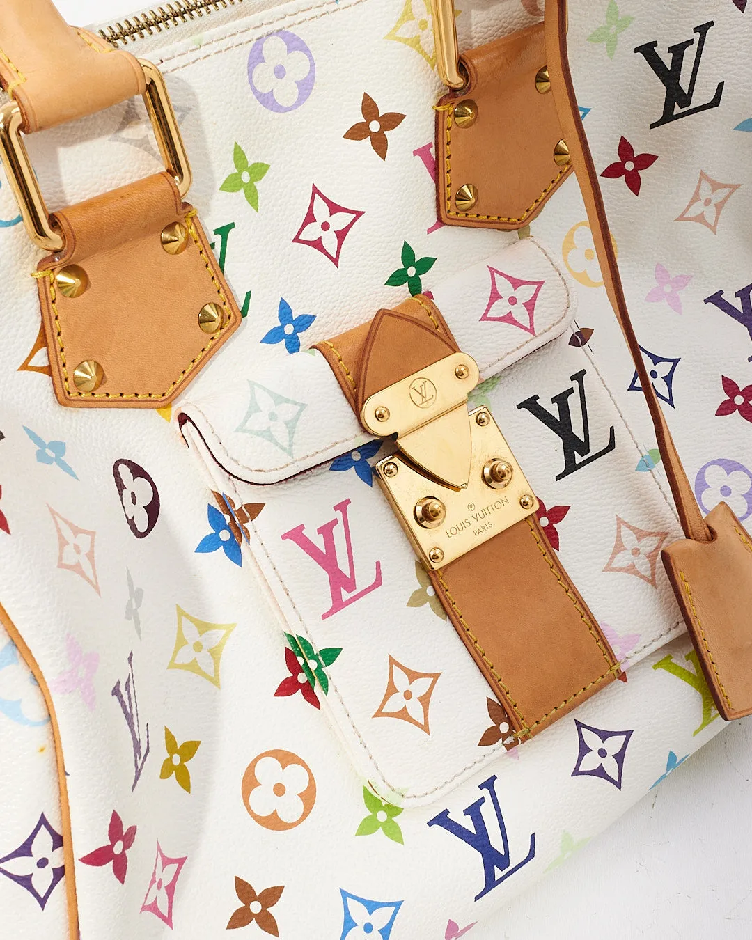 Louis Vuitton White/ Multi Monogram Speedy 30
