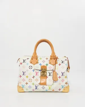 Louis Vuitton White/ Multi Monogram Speedy 30