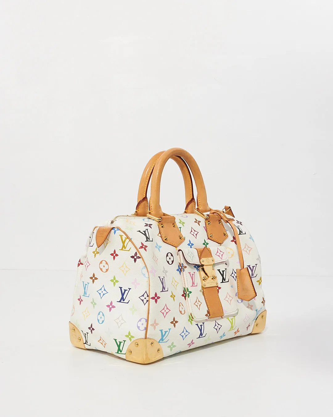 Louis Vuitton White/ Multi Monogram Speedy 30