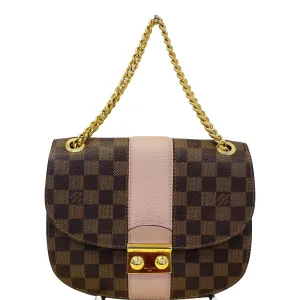 LOUIS VUITTON Wight Damier Ebene Shoulder Crossbody Bag Magnolia