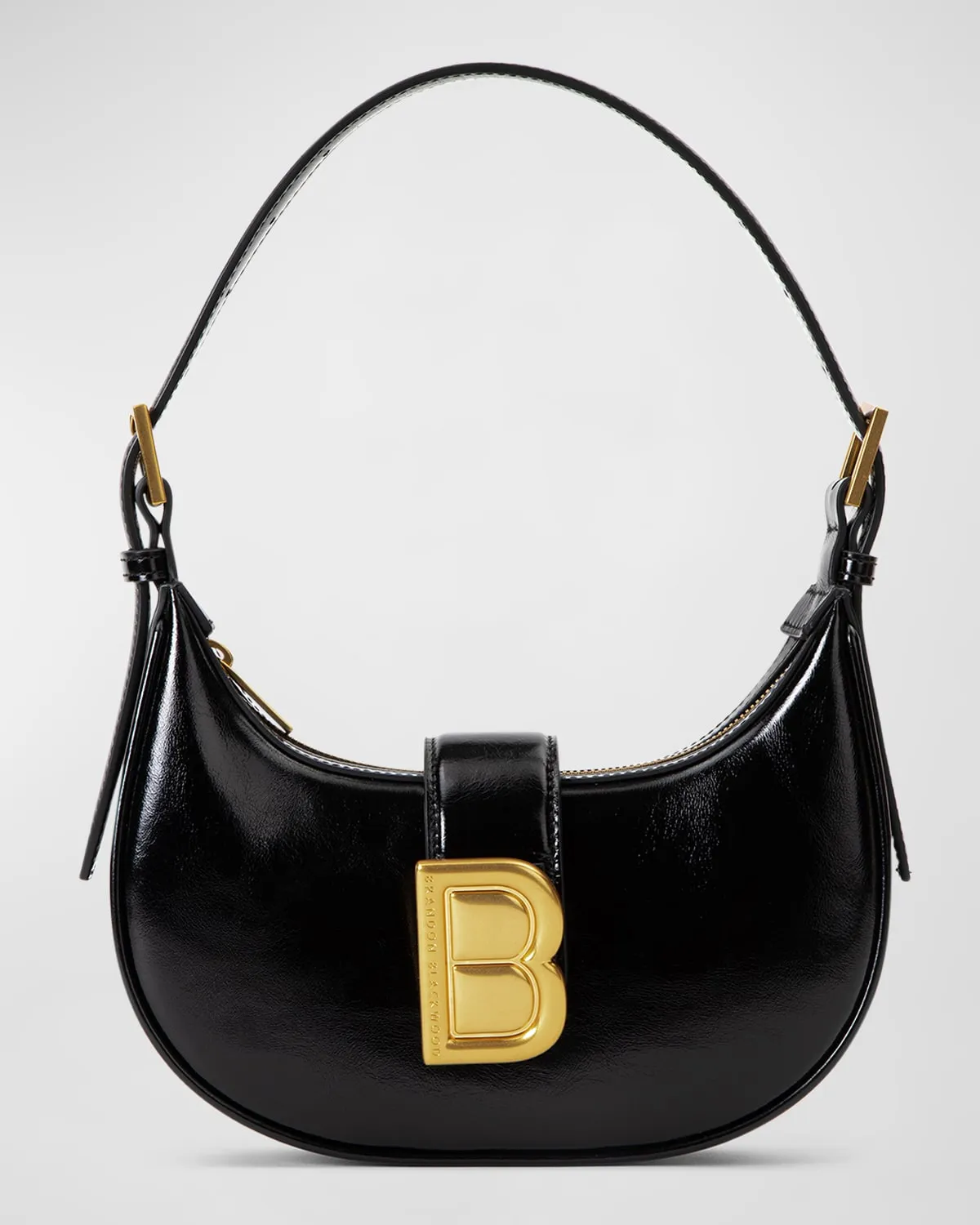 Luna Zip Leather Shoulder Bag