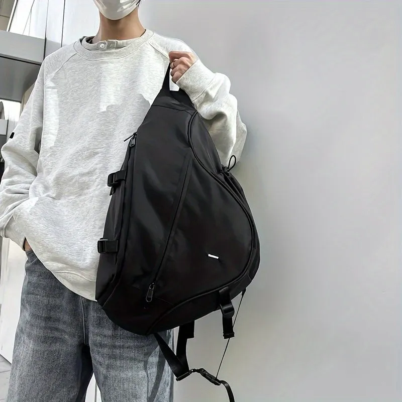 Mens Crossbody Bag Large Capacity Casual Outdoor Sports Shoulder Bag