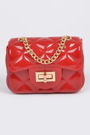 Mini Jelly Clutch- Red